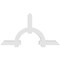 Ekena Millwork Ericson Architectural Grade PVC Gable Bracket, 84"W x 45 1/2"H x 4"D x 6"F, 13/12 Pitch GBP084X46X0406ERI00 - alternate 5